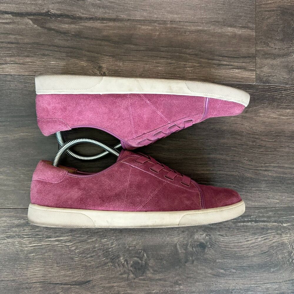 Vionic Slip-On Sneakers Jean Suede Magenta Berry Purple Orthotic Shoes Size 9.5 - Picture 5 of 10